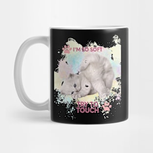 Funny Soft Cat, Try To Touch Mug